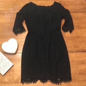 Black lace NWT chic dress by Soieblu, size M